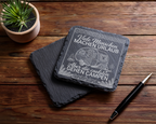 Schiefertafel Untersetzer Camping Geschenk für Wohnwagen Fan witzige W – Bild 5