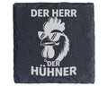 Schiefer Untersetzer Hahn Mit Sonnenbrille Herr Der Hühner - Lustiges  – Bild 1