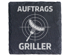 Schiefertafel Untersetzer Auftrags Griller Grillmeister Geschenk für M – Bild 1