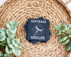 Schiefertafel Untersetzer Auftrags Griller Grillmeister Geschenk für M – Bild 3