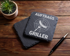 Schiefertafel Untersetzer Auftrags Griller Grillmeister Geschenk für M – Bild 5