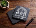 Schiefer Untersetzer Musiklehrerin Mit Herz - Geschenk für Musikerin N – Bild 5