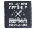 Schiefer Untersetzer Bogenschießen Ich Muss Jetzt Gefühl Spruch - Gesc – Bild 1