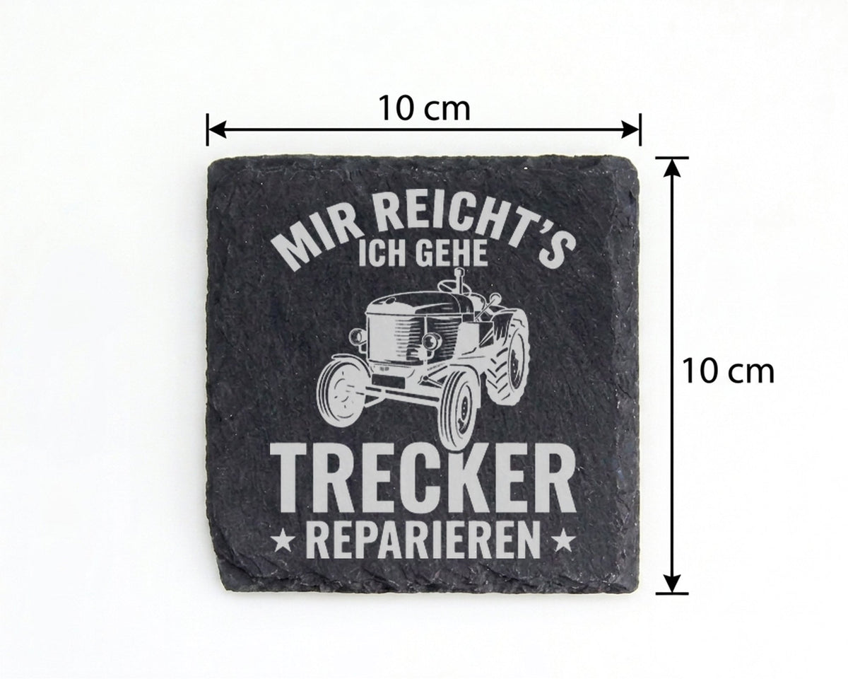 Schiefer Untersetzer Trecker Mir Reichts Ich Gehe Reparieren - Geschen – Bild 4