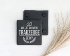 Schiefer Untersetzer Willst Du Mein Trauzeuge Sein - Geschenk für Brud – Bild 2