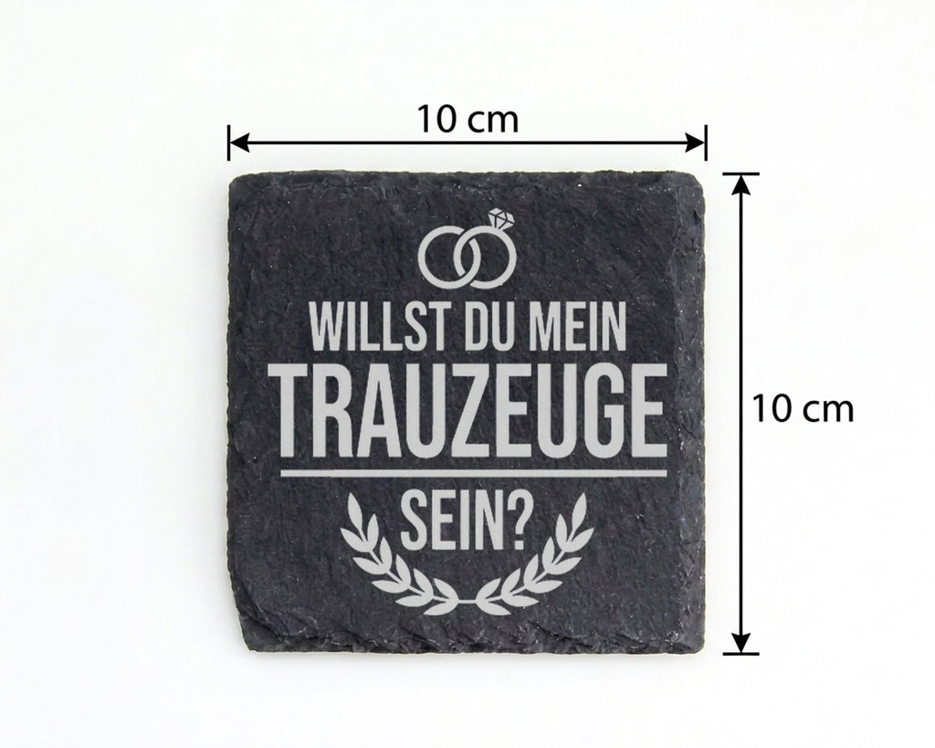 Schiefer Untersetzer Willst Du Mein Trauzeuge Sein - Geschenk für Brud – Bild 4
