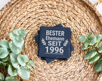 Schiefer Untersetzer Bester Ehemann Seit Wunschjahr Personalisiert - G – Bild 3