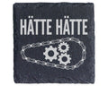 Schiefer Untersetzer Hätte Fahrradkette Spruch - Lustiges Geschenk für – Bild 1