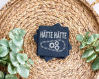 Schiefer Untersetzer Hätte Fahrradkette Spruch - Lustiges Geschenk für – Bild 3