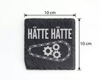 Schiefer Untersetzer Hätte Fahrradkette Spruch - Lustiges Geschenk für – Bild 4
