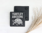 Schiefer Untersetzer Schildkröte Turtley Awesome - Lustiges Geschenk f – Bild 2
