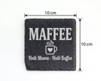 Schiefer Untersetzer Maffee Halb Mama Kaffee Spruch - Lustiges Geschen – Bild 4