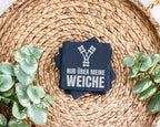 Schiefer Untersetzer Eisenbahn Nur Über Meine Weiche - Lustiges Gesche – Bild 3