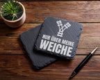 Schiefer Untersetzer Eisenbahn Nur Über Meine Weiche - Lustiges Gesche – Bild 5