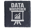 Schiefer Untersetzer Data Whisperer Diagramm - Geschenk für Analysten  – Bild 1