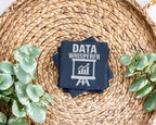 Schiefer Untersetzer Data Whisperer Diagramm - Geschenk für Analysten  – Bild 3