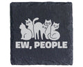 Schiefer Untersetzer Schwarze Katzen Ew People Spruch - Lustiges Gesch – Bild 1