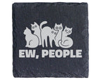 Schiefer Untersetzer Schwarze Katzen Ew People Spruch - Lustiges Gesch – Bild 1