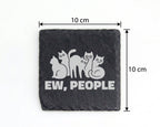 Schiefer Untersetzer Schwarze Katzen Ew People Spruch - Lustiges Gesch – Bild 4