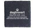 Schiefer Untersetzer Dogtrovert Definition - Geschenk für Hundebesitze – Bild 1