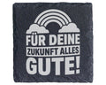 Schiefer Untersetzer Regenbogen Für Deine Zukunft Alles Gute - Geschen – Bild 1