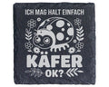 Schiefer Untersetzer Marienkäfer Ich Mag Einfach Käfer Ok - Lustiges G – Bild 1
