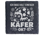 Schiefer Untersetzer Marienkäfer Ich Mag Einfach Käfer Ok - Lustiges G – Bild 1