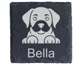 Schiefer Untersetzer Hund mit Wunschname Personalisiert - Geschenk für – Bild 1