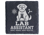 Schiefer Untersetzer Hund Lab Assistant Trained Reactive - Geschenk fü – Bild 1