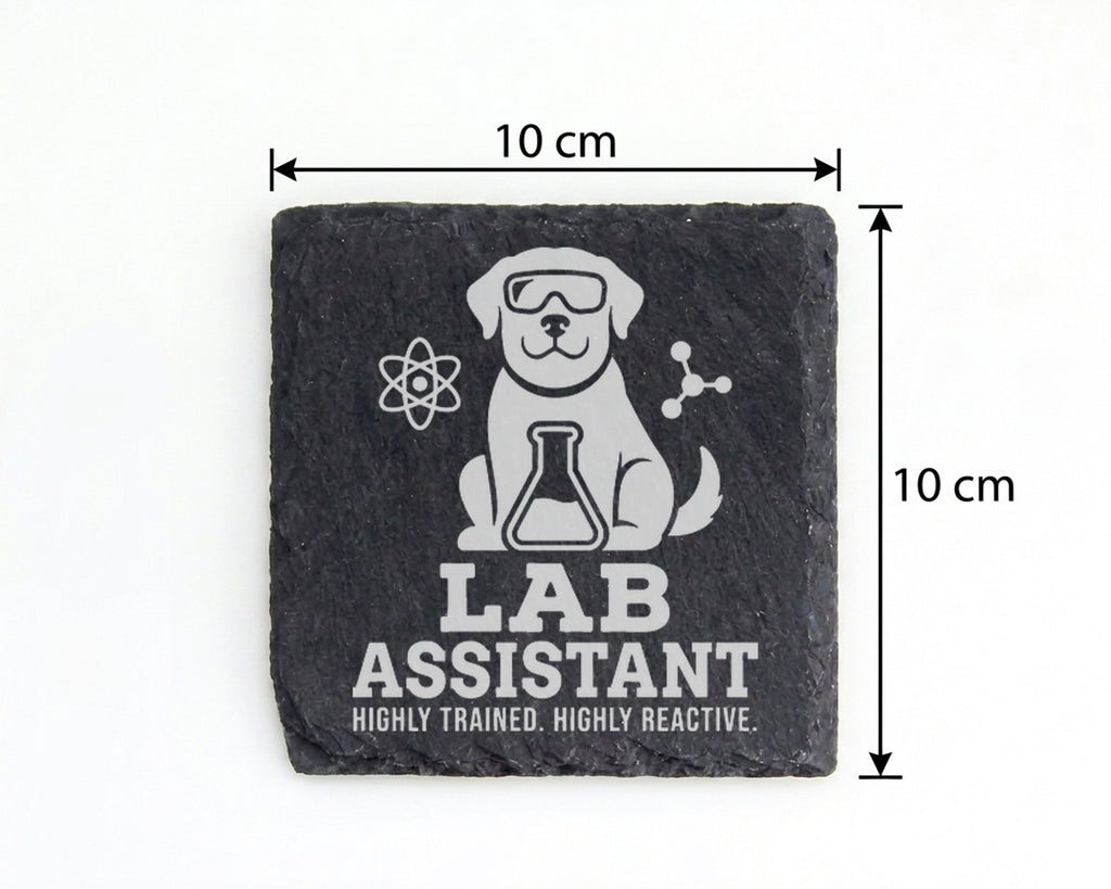 Schiefer Untersetzer Hund Lab Assistant Trained Reactive - Geschenk fü – Bild 4