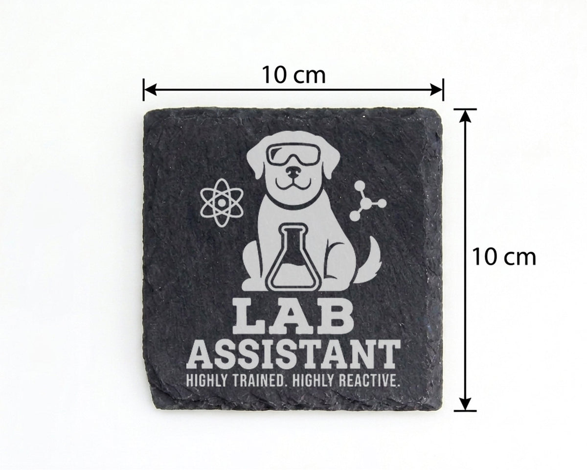 Schiefer Untersetzer Hund Lab Assistant Trained Reactive - Geschenk fü – Bild 4