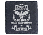 Schiefer Untersetzer Bester Schädlingsbekämpfer Der Welt - Lustiges Ge – Bild 1