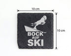 Schiefer Untersetzer Bock Auf Ski - Lustiges Geschenk für Skifahrer Mä – Bild 4