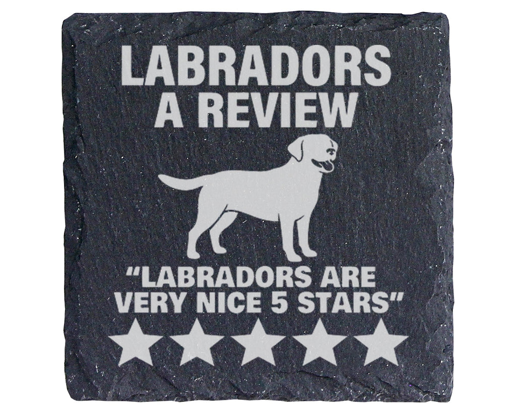 Schiefer Untersetzer Labrador Motiv - Lustiges Geschenk für Hundebesit – Bild 1