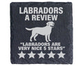 Schiefer Untersetzer Labrador Motiv - Lustiges Geschenk für Hundebesit – Bild 1