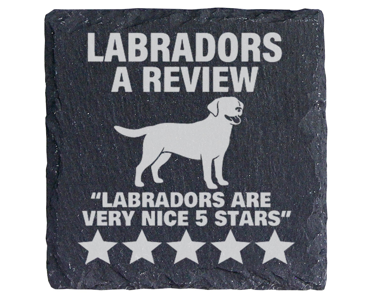 Schiefer Untersetzer Labrador Motiv - Lustiges Geschenk für Hundebesit – Bild 1