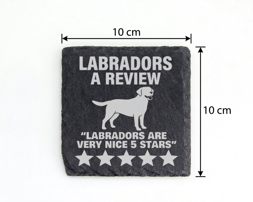 Schiefer Untersetzer Labrador Motiv - Lustiges Geschenk für Hundebesit – Bild 4