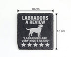 Schiefer Untersetzer Labrador Motiv - Lustiges Geschenk für Hundebesit – Bild 4