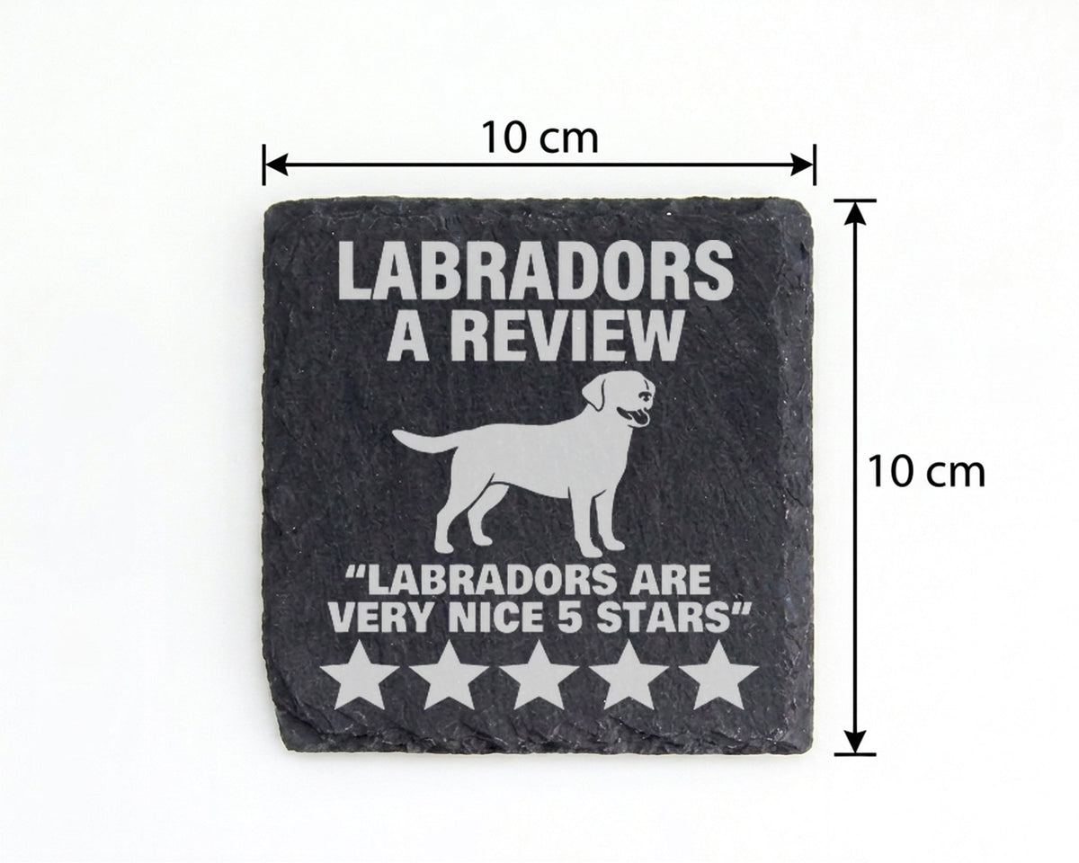 Schiefer Untersetzer Labrador Motiv - Lustiges Geschenk für Hundebesit – Bild 4