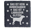 Schiefer Untersetzer Labrador Glitzer Kein Hundesabber - Lustiges Gesc – Bild 1