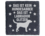 Schiefer Untersetzer Labrador Glitzer Kein Hundesabber - Lustiges Gesc – Bild 1