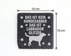 Schiefer Untersetzer Labrador Glitzer Kein Hundesabber - Lustiges Gesc – Bild 4