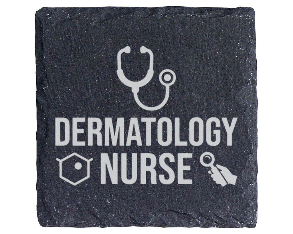 Schiefer Untersetzer Dermatology Nurse - Geschenk für Krankenschwester – Bild 1