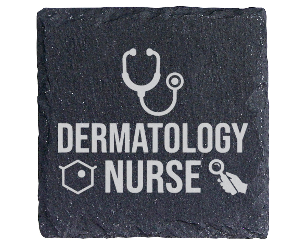 Schiefer Untersetzer Dermatology Nurse - Geschenk für Krankenschwester – Bild 1
