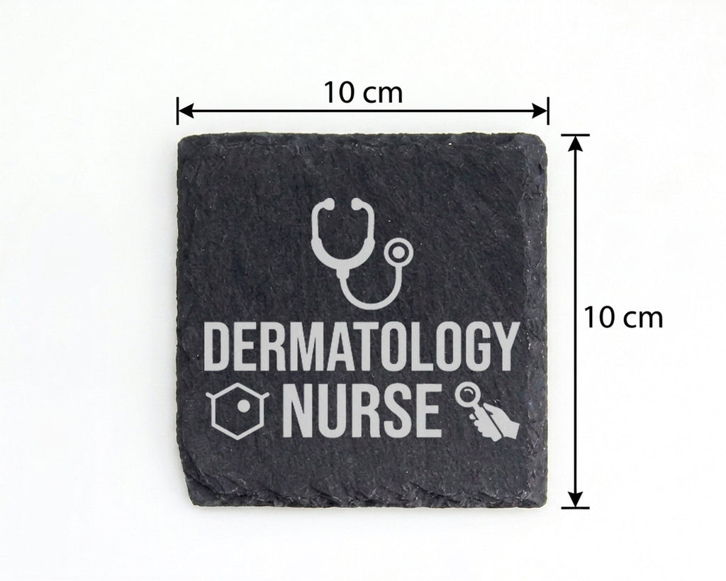 Schiefer Untersetzer Dermatology Nurse - Geschenk für Krankenschwester – Bild 4