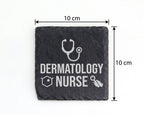 Schiefer Untersetzer Dermatology Nurse - Geschenk für Krankenschwester – Bild 4