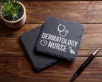 Schiefer Untersetzer Dermatology Nurse - Geschenk für Krankenschwester – Bild 5