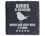 Schiefer Untersetzer Vogel Birds Are Very Nice Spruch - Lustiges Gesch – Bild 1