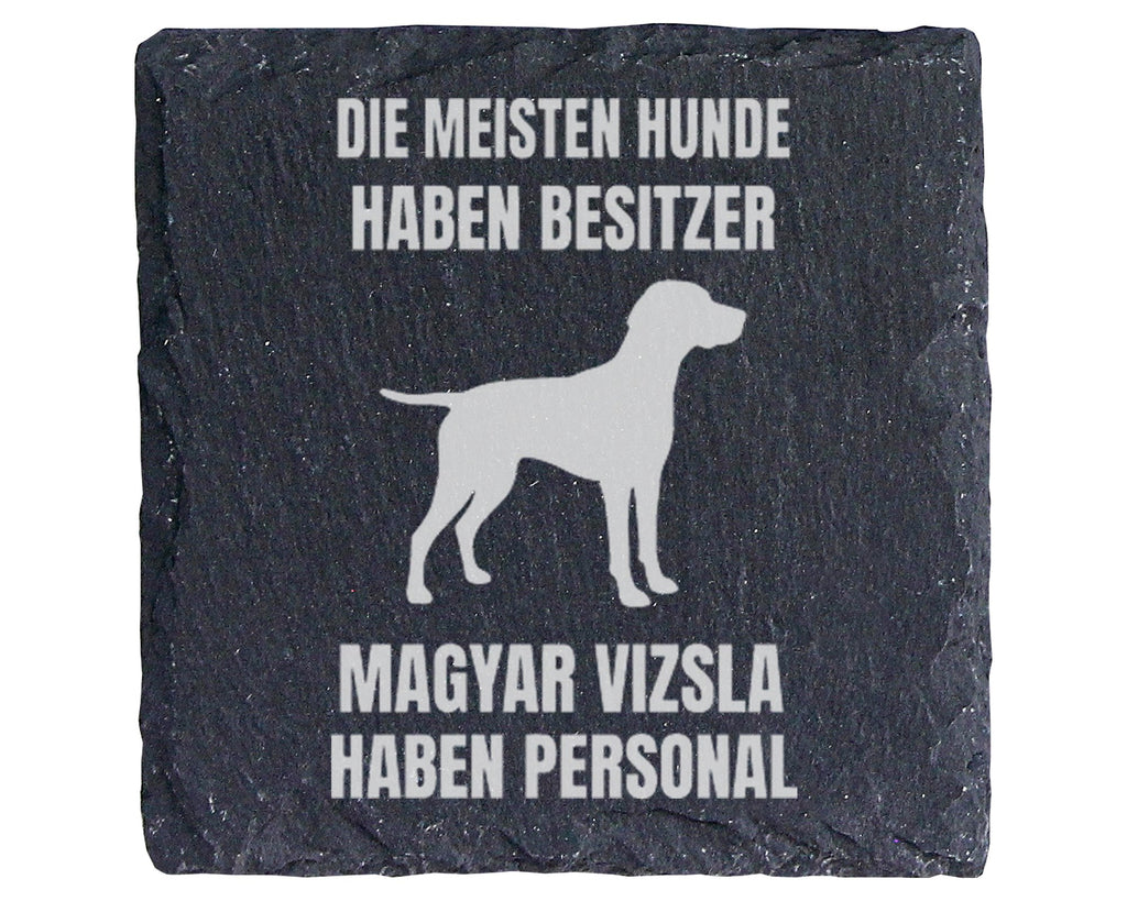 Schiefer Untersetzer Magyar Vizsla Haben Personal - Geschenk Für Hunde – Bild 1