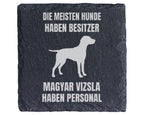 Schiefer Untersetzer Magyar Vizsla Haben Personal - Geschenk Für Hunde – Bild 1